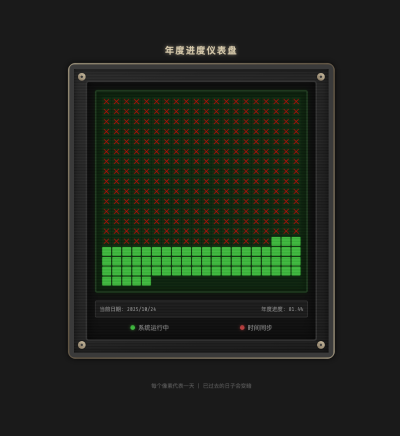 做了一个年度倒计时页面