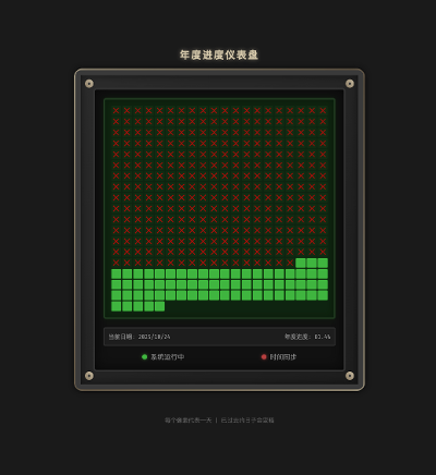 做了一个年度倒计时页面